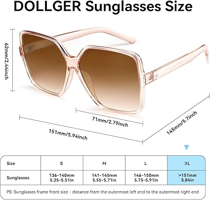 Oversized Square Sunglasses for Women Big Large Wide Fashion Shades for Men UV Protection Unisex