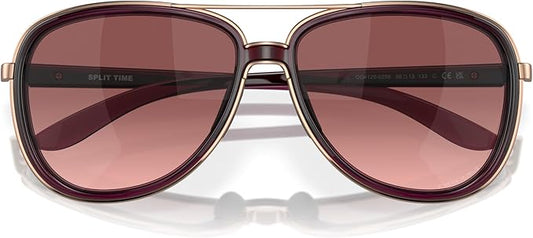 Women's Oo4129 Split Time Aviator Sunglasses