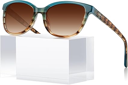 Designer Acetate Womens Polarized Sunglasses Small to Medium Face Trendy Shades UV Protection Hypoallergenic Handmade
